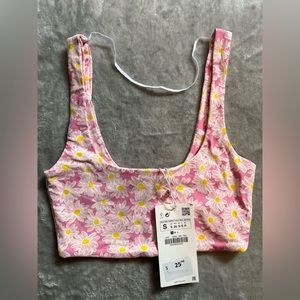 Zara Floral Crop Top